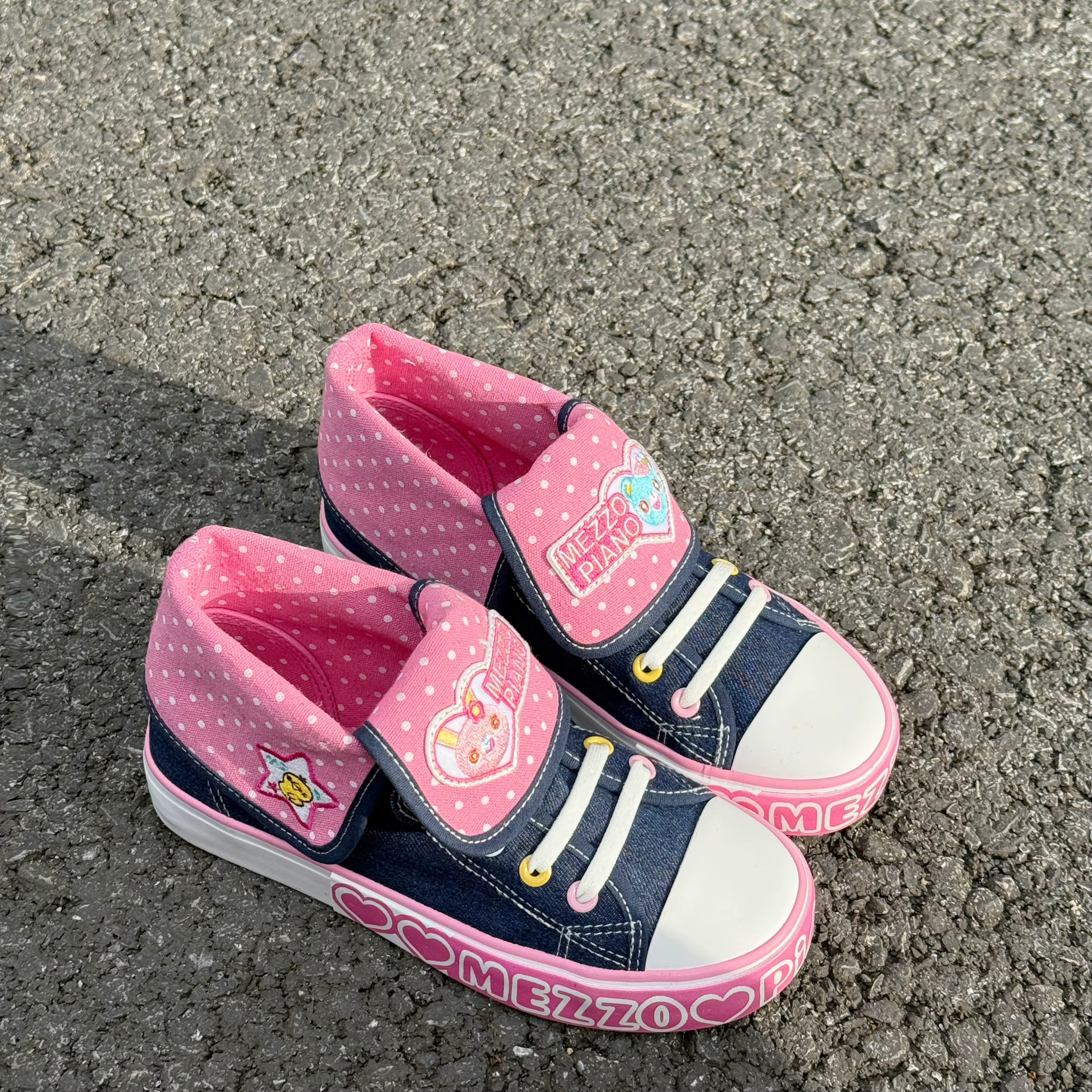 Chaussures en toile décontractées pour étudiantes, style japonais original, broderie de dessins animés, en jean, nouvelle collection printemps-été, mignonnes et kawaii