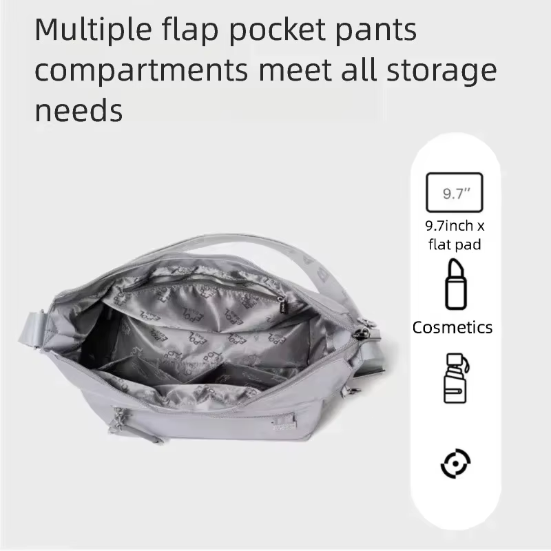 EPOL Sac bandoulière léger et imperméable en nylon pour femme