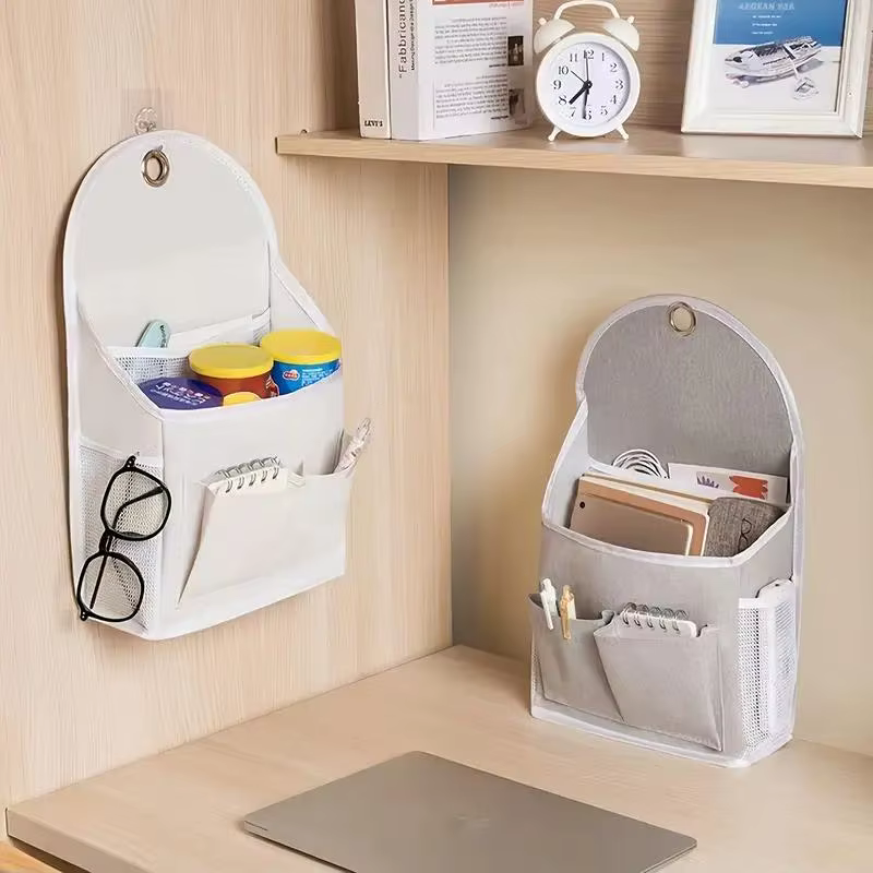 Sac de rangement mural, sac de rangement suspendu avec poche latérale, organisateur pour la chambre, le salon, le bureau, le dortoir