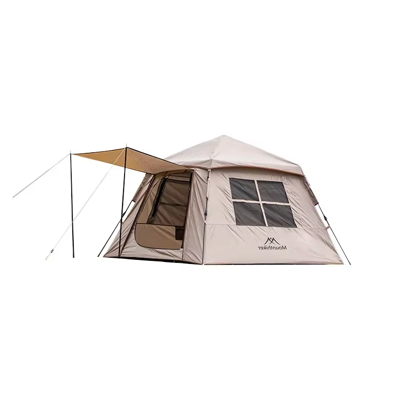Tente automatique noire pour 3-4 personnes