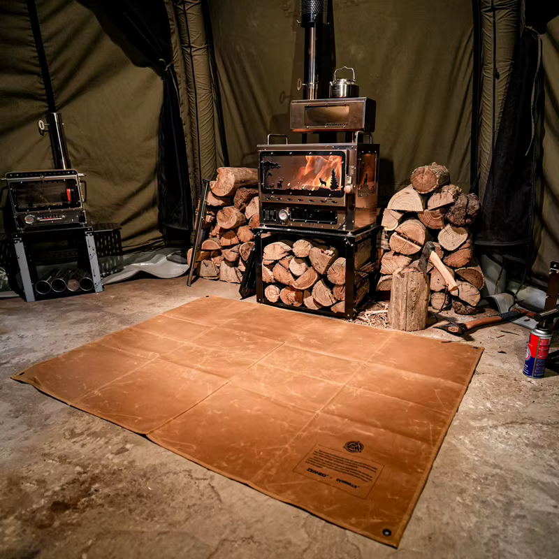 Tapis de pique-nique de Camping en toile de cire d'huile rétro