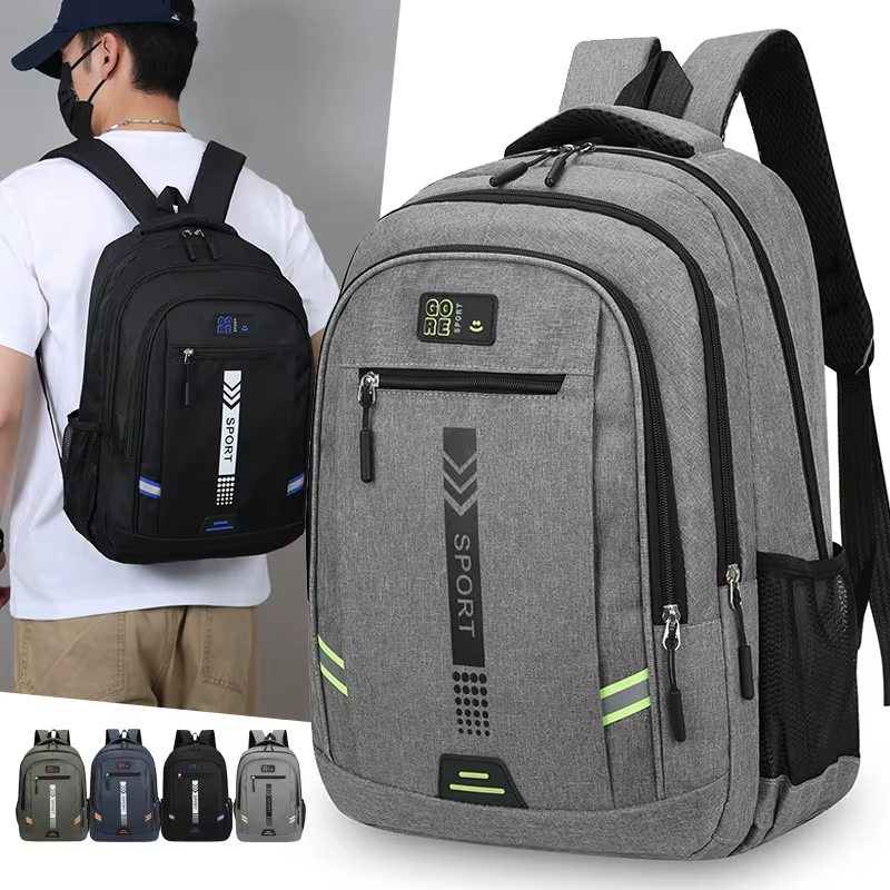 Sac à dos multifonction pour hommes, grande capacité, sac d'ordinateur pour les déplacements professionnels, sac à dos de voyage décontracté à plusieurs poches