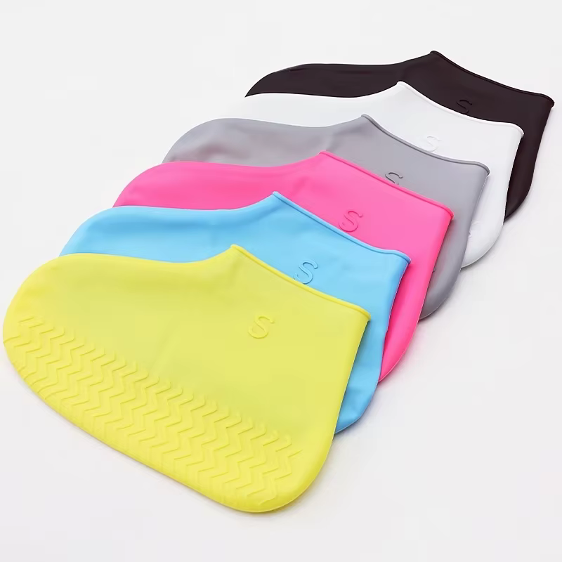 1 paire de couvre-chaussures imperméables en silicone pour enfants et adultes
