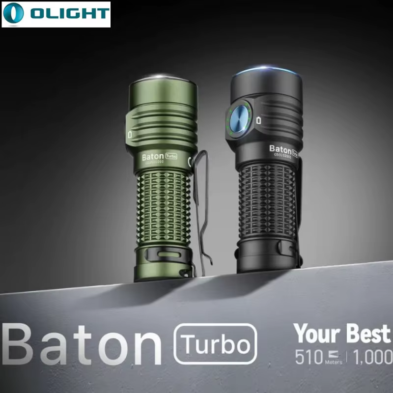 Lampe torche LED compacte rechargeable Olight Baton Light Turbo