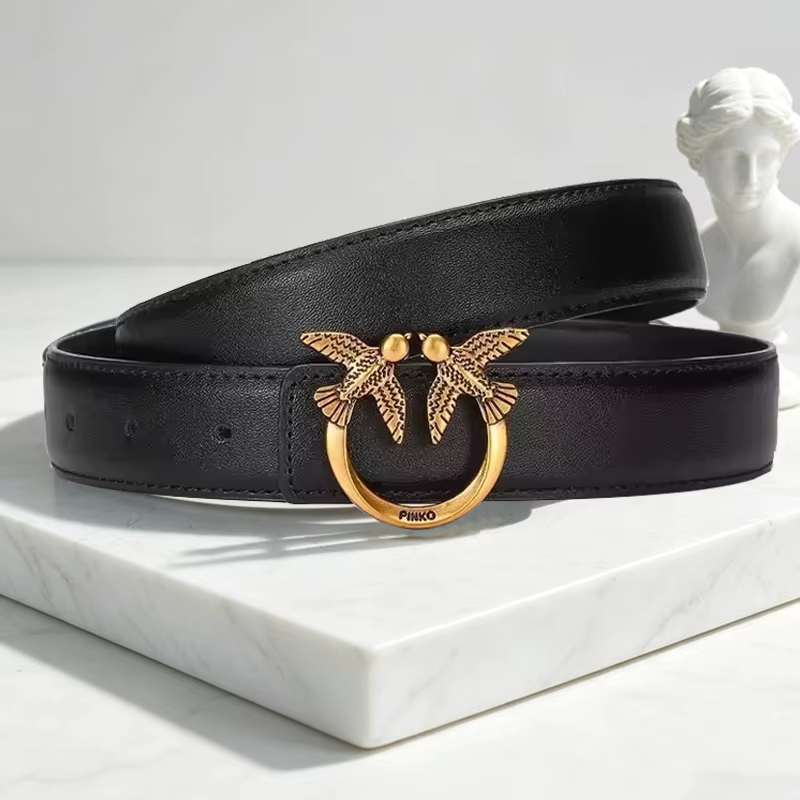 Ceinture pour femme Pinko, accessoire de mode luxueux et minimaliste avec perles, idéal pour le quotidien et les rendez-vous, sac vintage pour femme