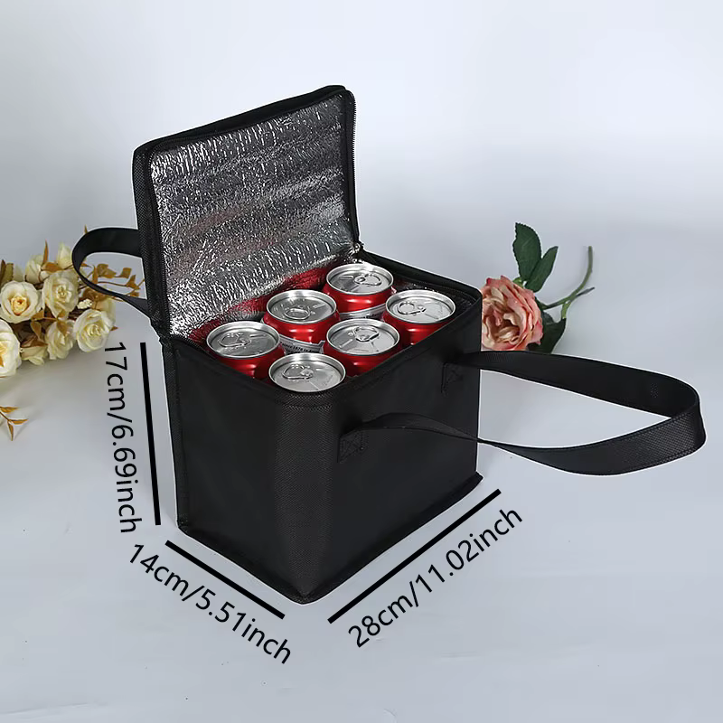 Sac Isotherme pour Aliments, Sac de Pique-Nique Portable, Sac Isotherme pour Boissons, Sacs de Rangement Réfrigérés, Organisateur Réfrigéré