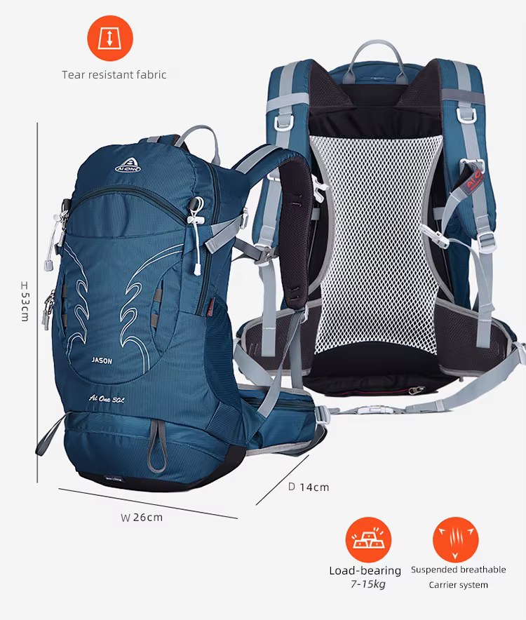30L sac à dos de randonnée en plein air pour hommes sac d'escalade de sport Mochila Camping alpinisme sac voyage Trekking moto sac à dos