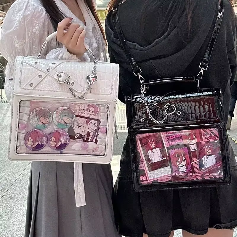 Sac à Dos SвIta Gothique pour Épices, Cartable Transparent, Multifonction, Carré, pour Femme