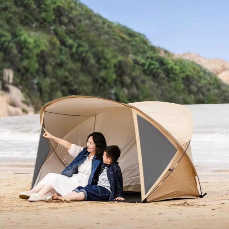 Tentes de plage pare-soleil souples pour l'extérieur