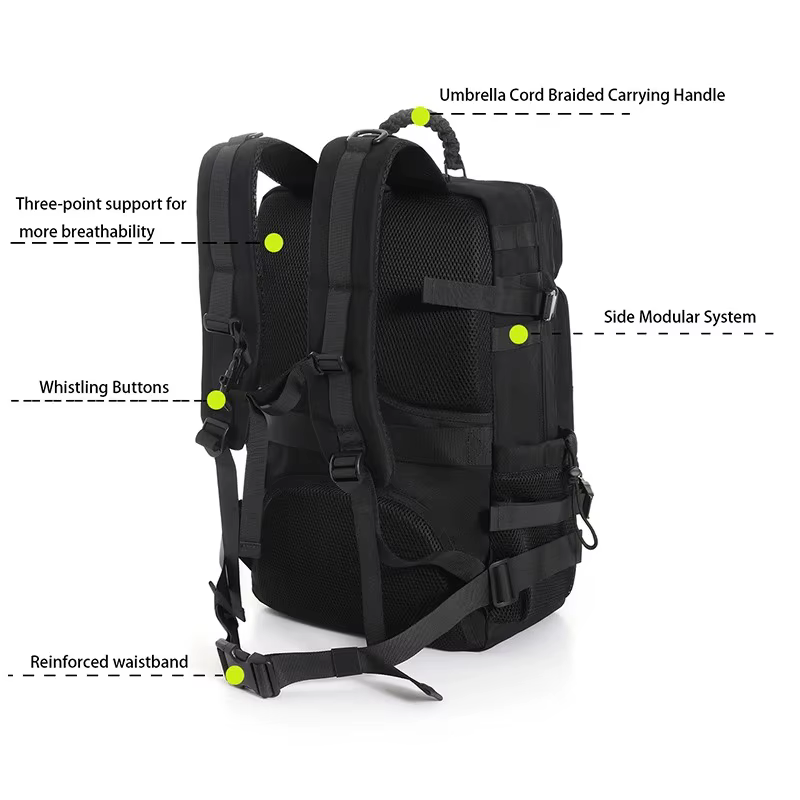 Grand sac à dos de voyage avec système modulaire