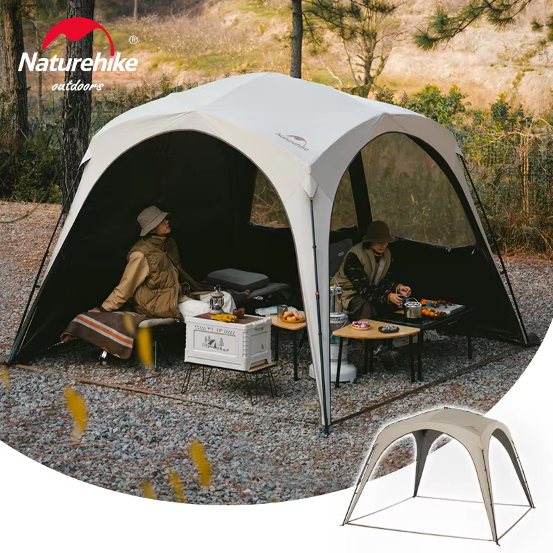 Tente de camping Naturehike, tente extérieure à ouverture rapide, tente familiale pour voyage, abri de voiture DIY, tente de pêche pour 4 personnes à ouverture automatique rapide