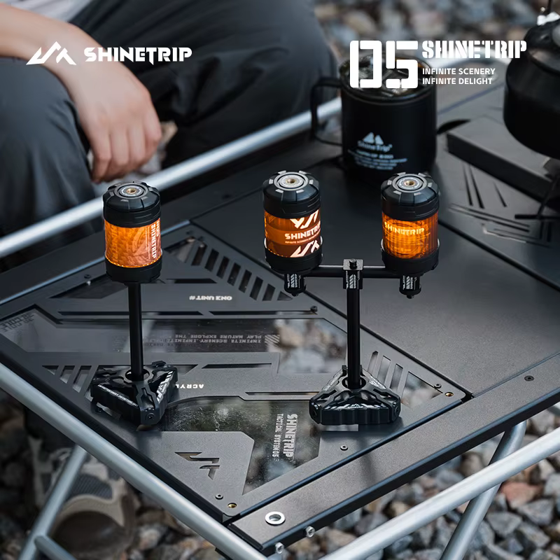 Support de lumière d'ambiance de Camping en plein air ShineTrip en alliage d'aluminium