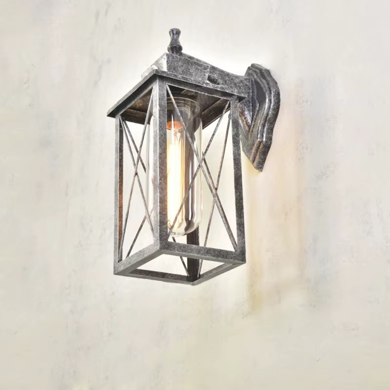 Applique murale d'extérieur étanche avec capteur de Style industriel Vintage, pour éclairage décoratif dans les parcs, villas, chambres à coucher et couloirs