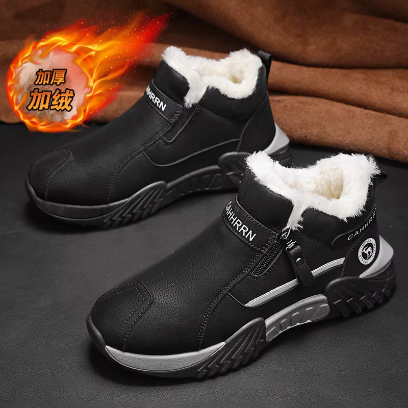 Hommes bottes 2025 nouveaux pantoufles d'hiver chaud hommes chaussures imperméable antidérapant en peluche baskets hommes tenis chaussures bottes hommes baskets hiver