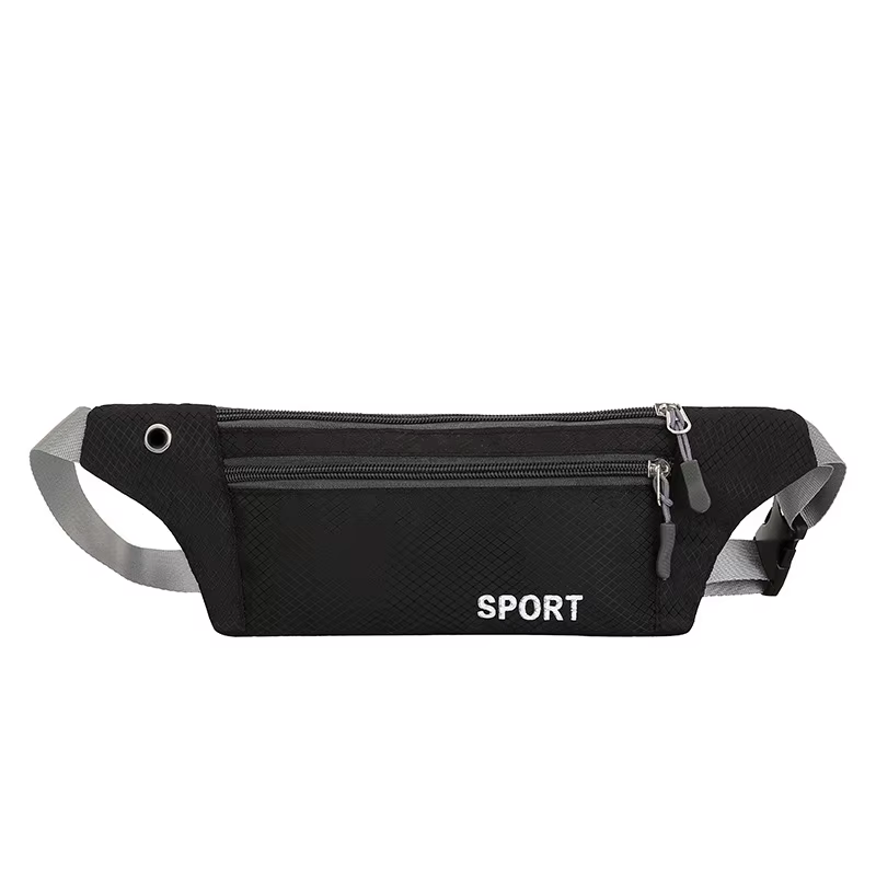 Sac de taille en nylon multifonction pour homme et femme