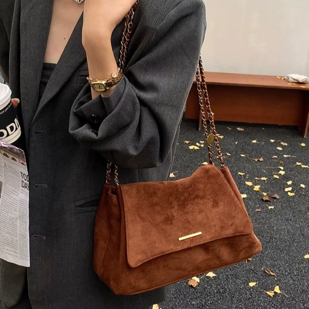 Sac fourre-tout en daim à une épaule