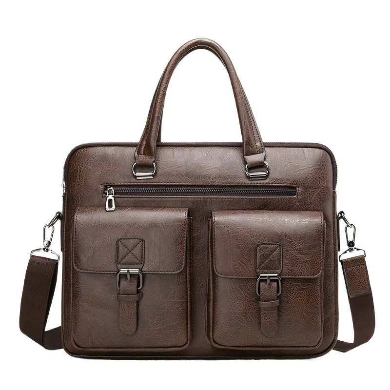 Porte-documents pour hommes – Épaule et sac à main d'affaires, sac de bureau décontracté à la mode, vente en gros du fabricant