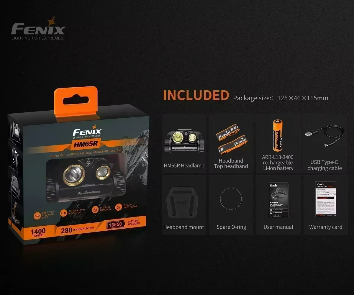 Fenix – lampe frontale en magnésium à trois épreuves