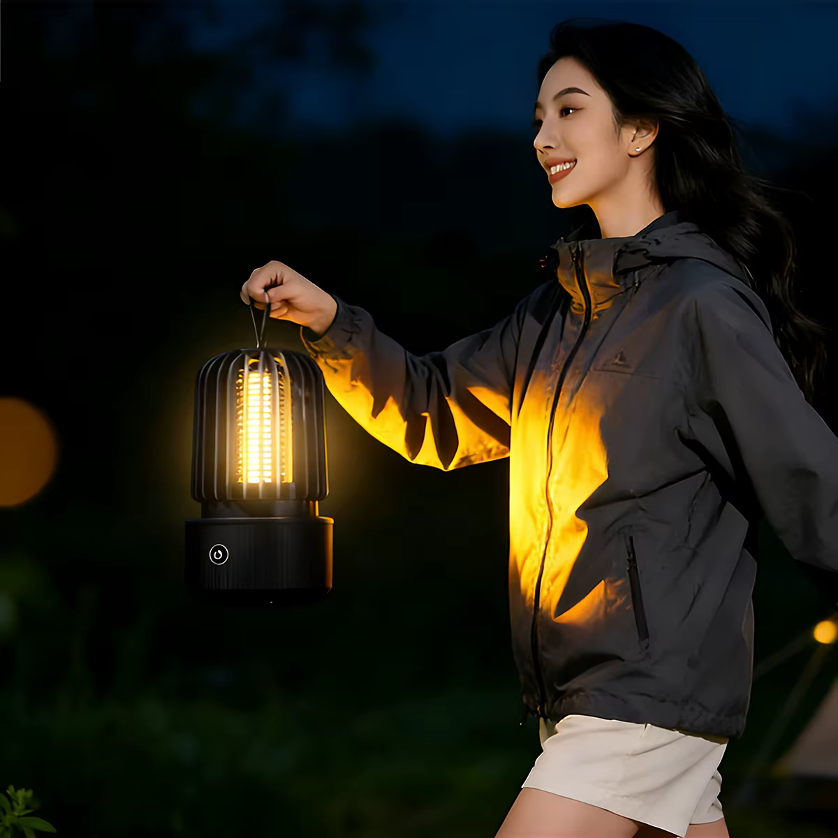 Lampe anti-moustiques portable 1200mAh rechargeable par USB