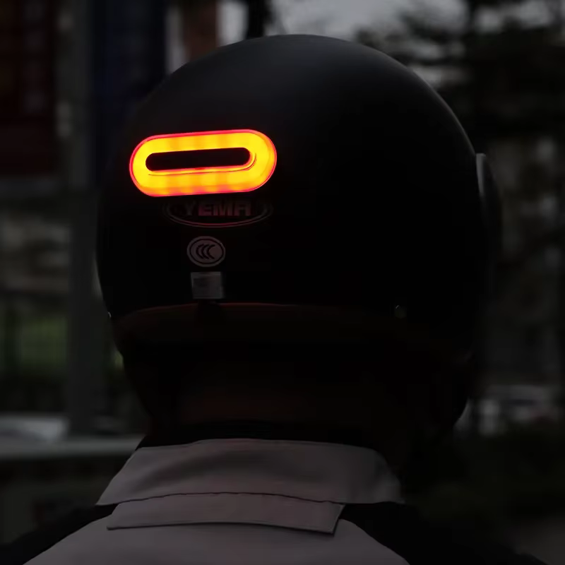 16 perles de lampe casque de vélo lumière LED Rechargeable feu arrière de sécurité