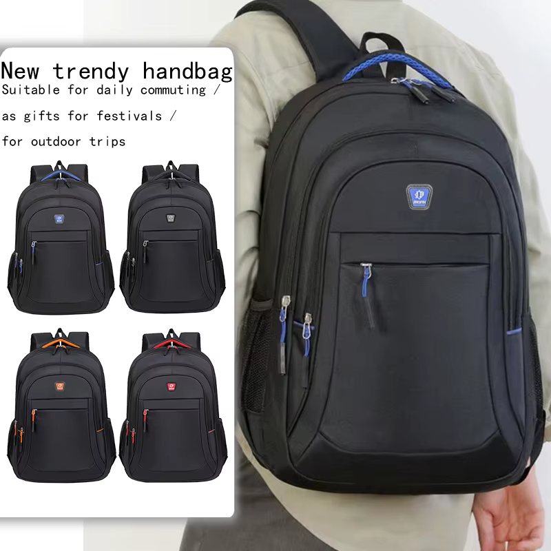 Sac à dos scolaire durable et résistant à l'eau, sac de voyage décontracté pour homme avec plusieurs poches, pour étudiants et activités de plein air