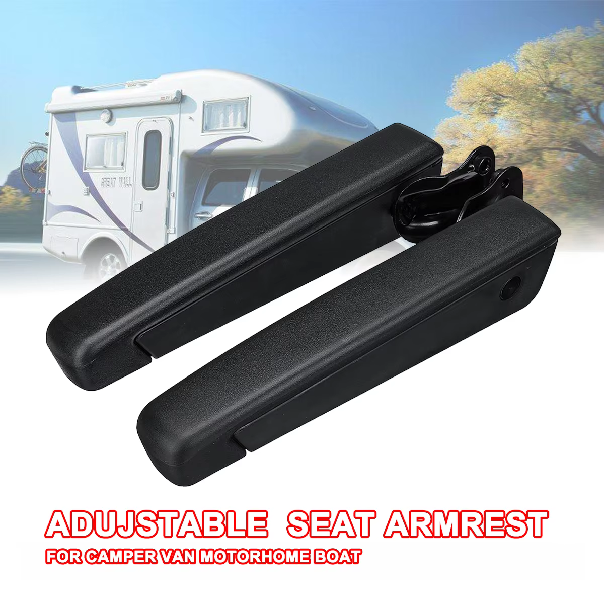 Accoudoir de siège de voiture réglable, support à main confortable pour camping-car, caravane, bateau Hurhome, universel, magasins, côté droit, montres