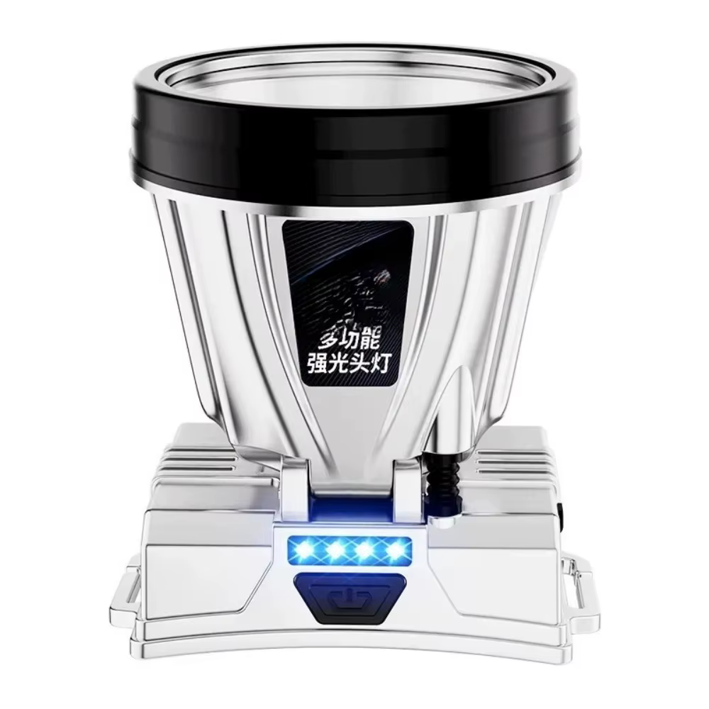 Lampe minière montée sur tête d'urgence à lumière forte