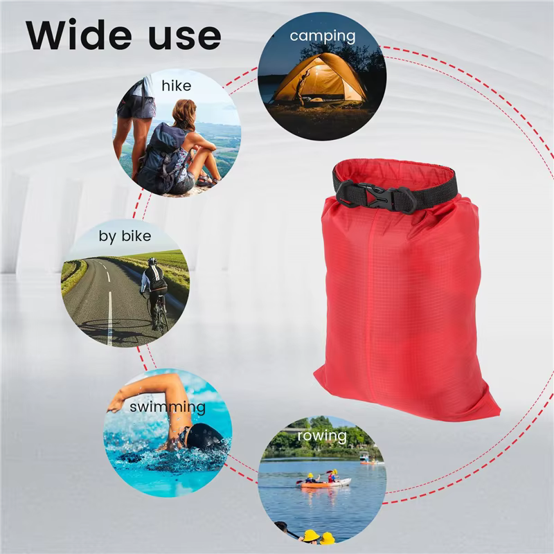 Ensemble de sacs étanches 1B-6 pièces pour kayak, sacs de rangement extérieurs pour canoë, camping, natation, randonnée