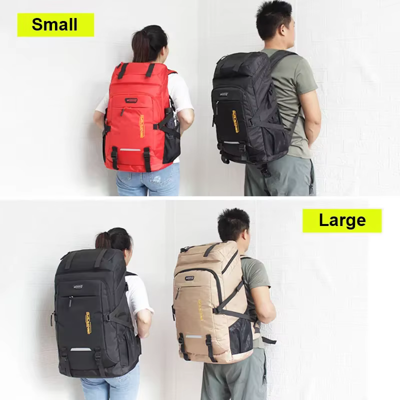 50L/80L sac à dos de voyage de grande capacité hommes femmes sac de bagages classique Sports de plein air sac en Nylon escalade Camping randonnée sacs à dos