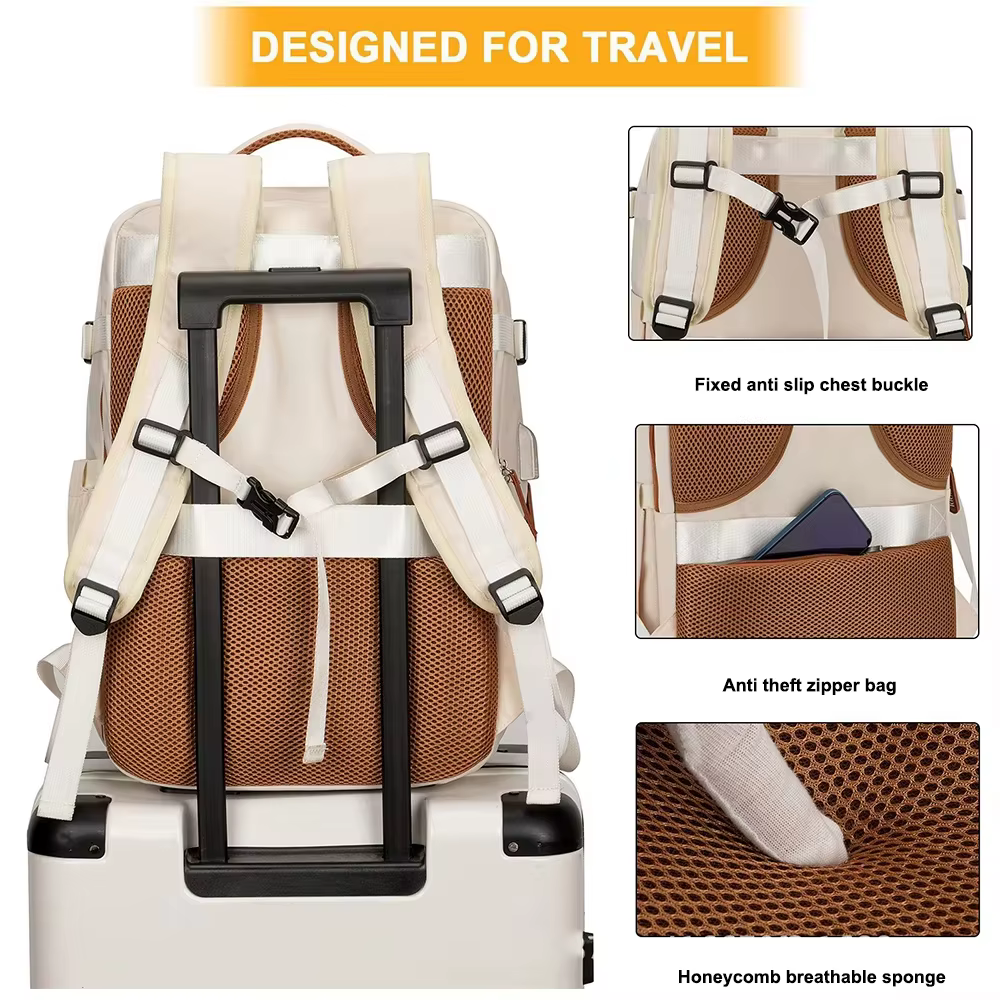 Buylor sac à dos de voyage sac à dos avion 45x20x30 pour femmes/hommes sacs de cabine Easyjet sac à dos pour ordinateur portable sac à dos décontracté pour week-end