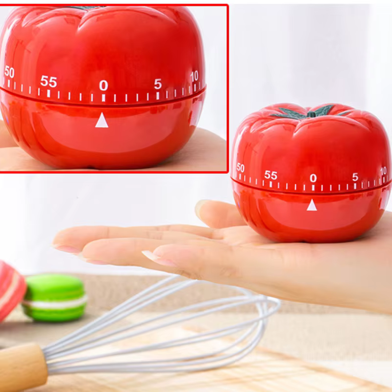 Minuterie de tomate, rappel électronique de cuisine, Pomodoro, compte à rebours mécanique, alarme, outil de cuisine, gadget de jeu, minuterie, horloge