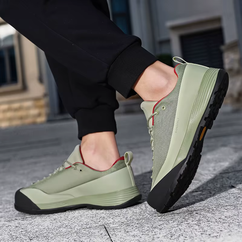 Chaussures de sport durables et légères pour hommes, chaussures de randonnée en plein air, quatre saisons, coupe basse, à lacets, pour voyage en plein air, imperméables, Anti