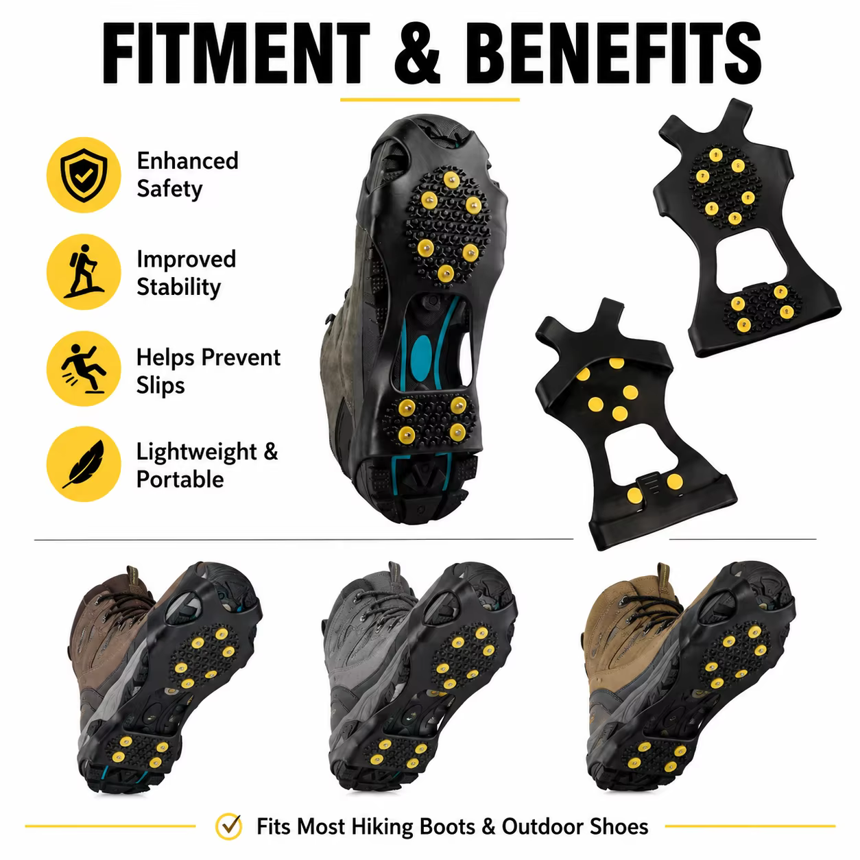 Crampons pour chaussures et bottes