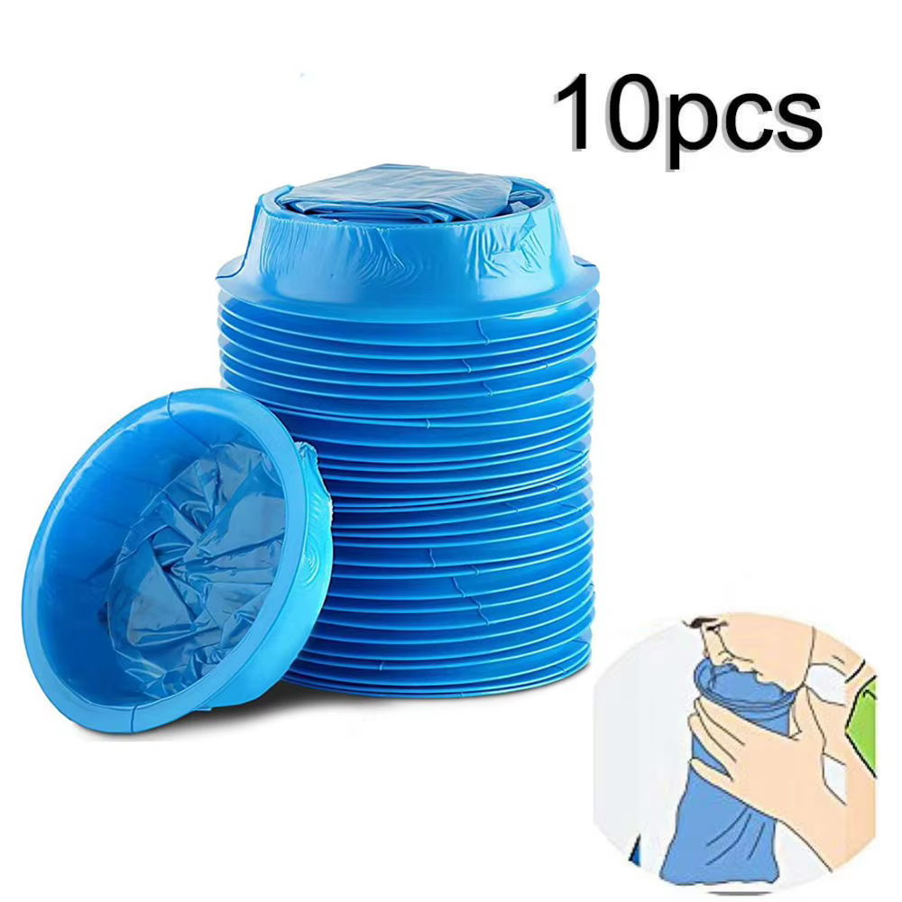 Sac à vomir jetable de 1000 ml, portable, pour voyage, voiture, avion, mal des transports, nausées, grossesse, urgence, sac de nettoyage pour vomissures