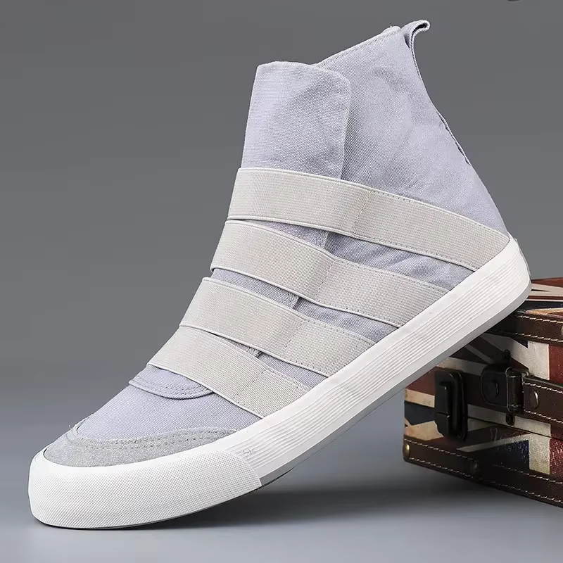 Chaussures montantes en toile respirantes pour hommes