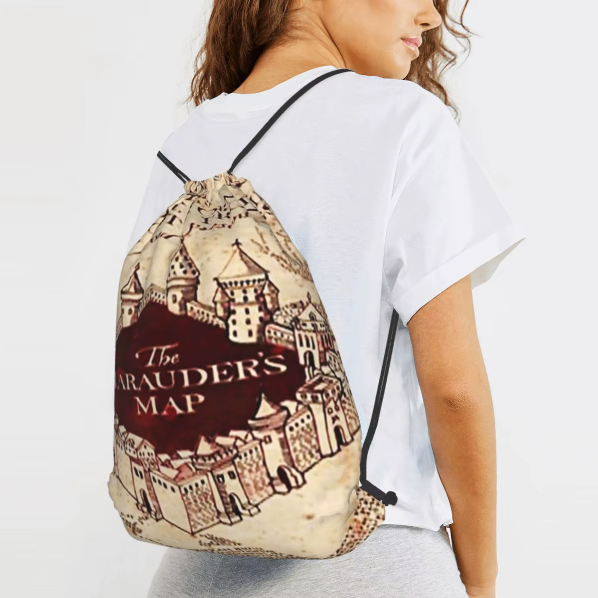 Sacs à dos Marauders Magic Map, sacs à cordon multifonctions, sacs de sport, sacs à livres pour homme et femme, pour l'école