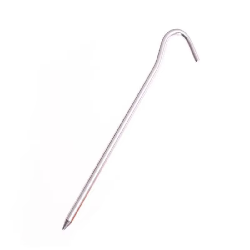 Piquets de tente ronds en aluminium de 18cm