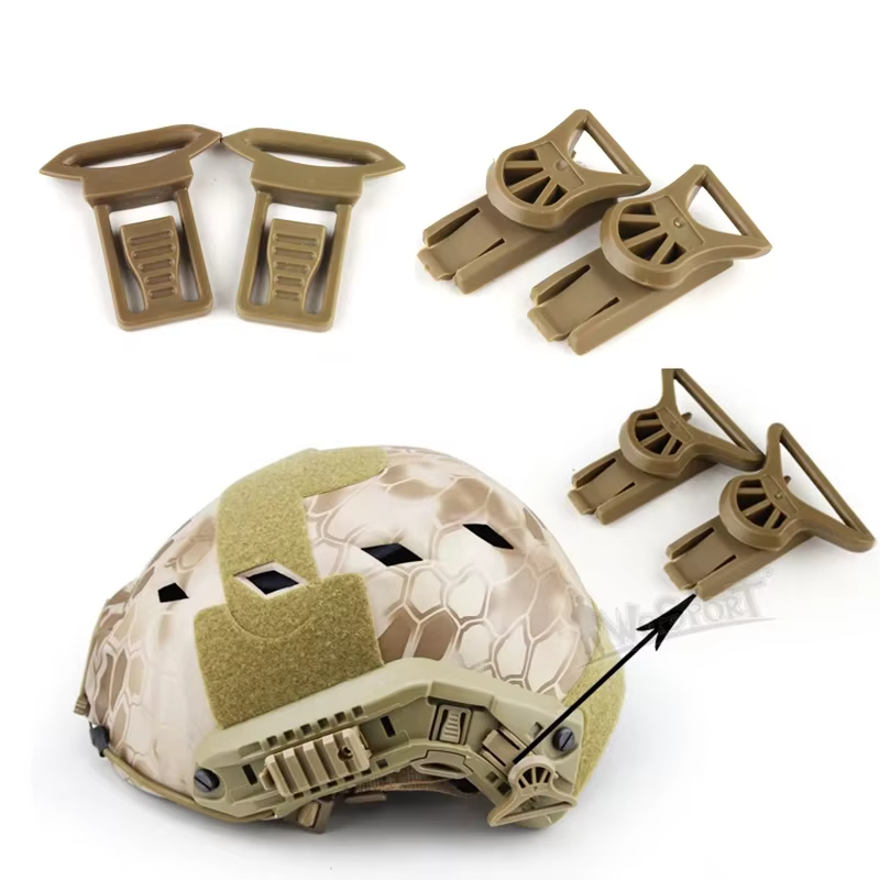1 paire de Clips pivotants pour lunettes FMA, Rails latéraux pour casque rapide, casque tactique Airsoft, accessoire pour casques de Paintball à montage latéral en plastique