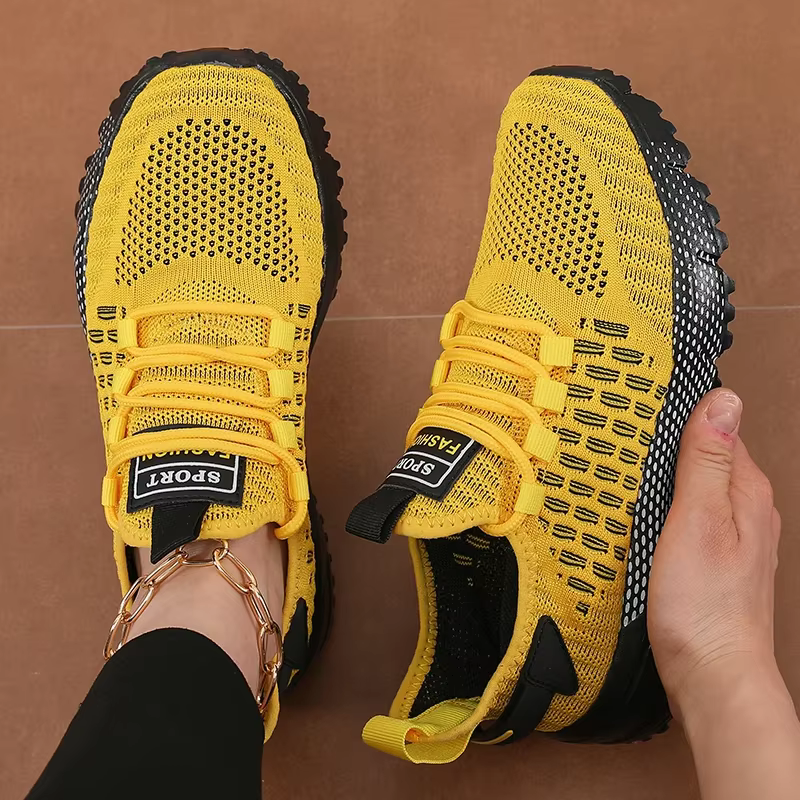 Nouvelles chaussures de randonnée pour hommes marche sport haute qualité à lacets maille