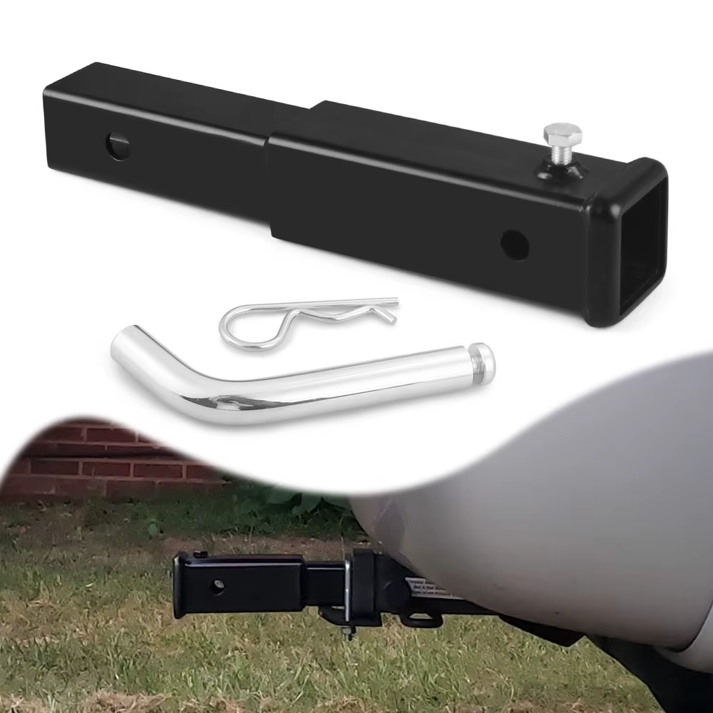 Extension d'attelage de remorque avec tube récepteur de remorquage de 2 pouces