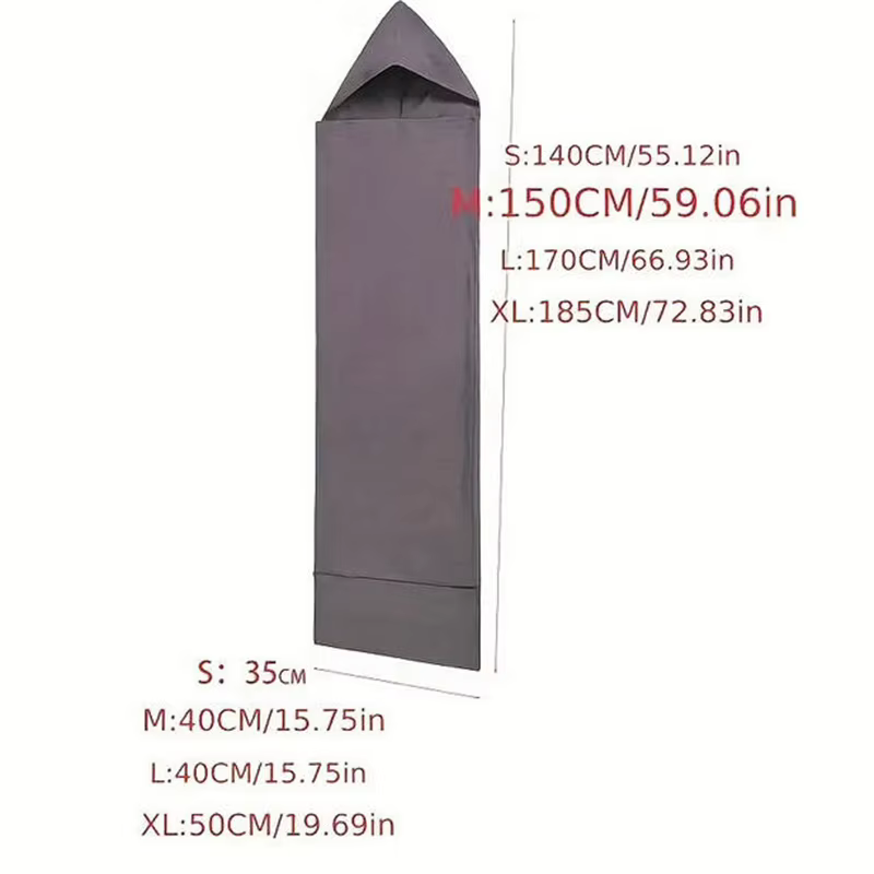 Sac de couchage confortable 140/150/170/185 cm pour adultes et enfants