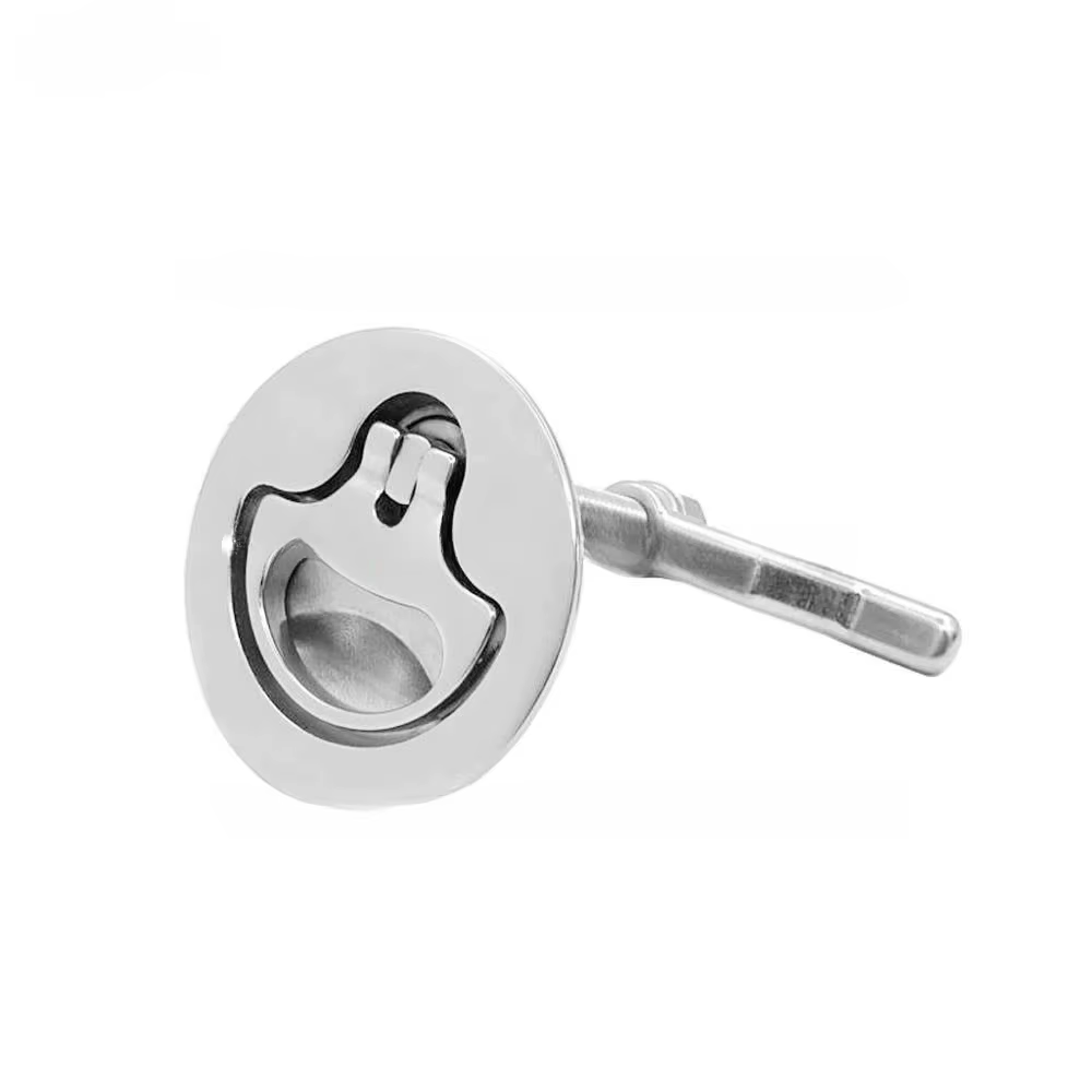 Loquet à came affleurant en acier inoxydable 316, loquet de pont à nervures, quincaillerie marine, serrure de sol de bateau, accessoire de Yacht