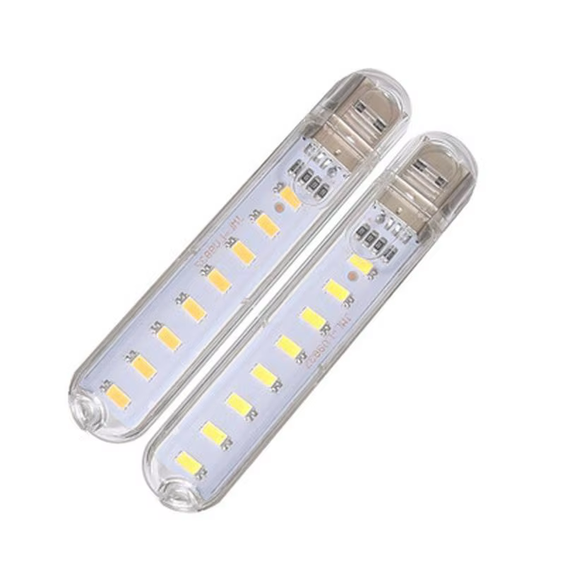 1 pièces 8 LED Mini lampe USB Portable DC 5V Camping USB éclairage pour PC