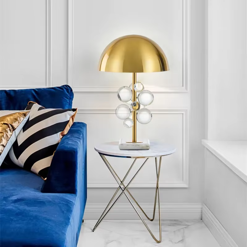 Lampadaire LED créatif nordique boule de verre colorée lampe champignon design italien décoration de salon chambre