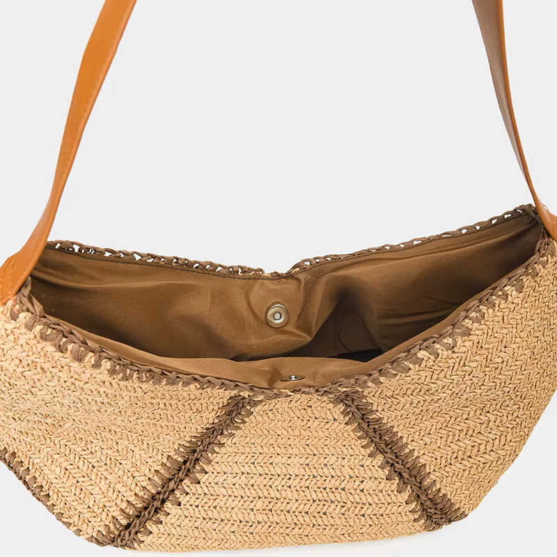 Sacs à main en paille tressée pour femmes, faits à la main, sac de voyage, sac de plage, sac à bandoulière d'été, sac de shopping surdimensionné, panier, Bolsas