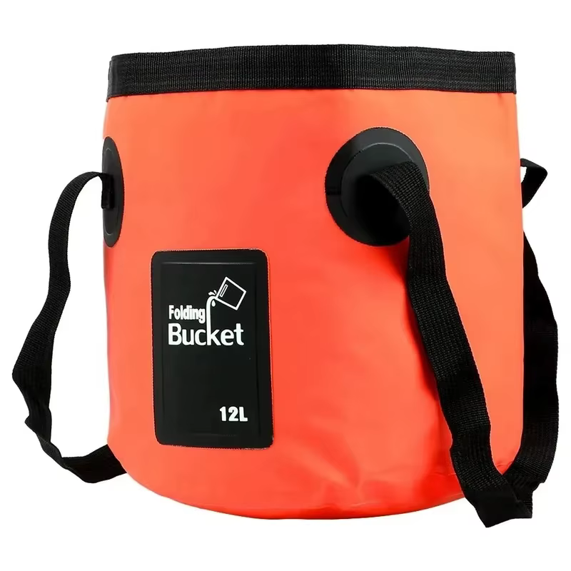 Seau d'eau pliable portable multifonctionnel pour le camping en plein air, sac de lavage, seau de lavage de voiture, évier pliable