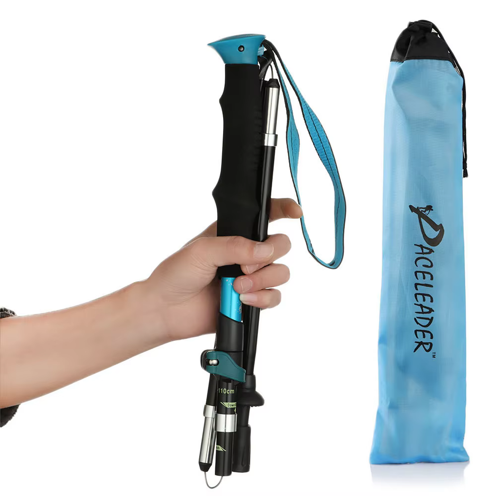 Outil de randonnée de Camping en plein air Portable ultraléger bâtons de Trekking pliants bâton télescopique
