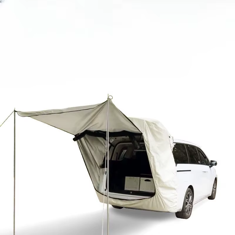 Sans poteaux de Support! Tente arrière MPV spécial camping en plein air queue de voiture multifonction Extension de toit pare-soleil étanche à la pluie anti-moustique