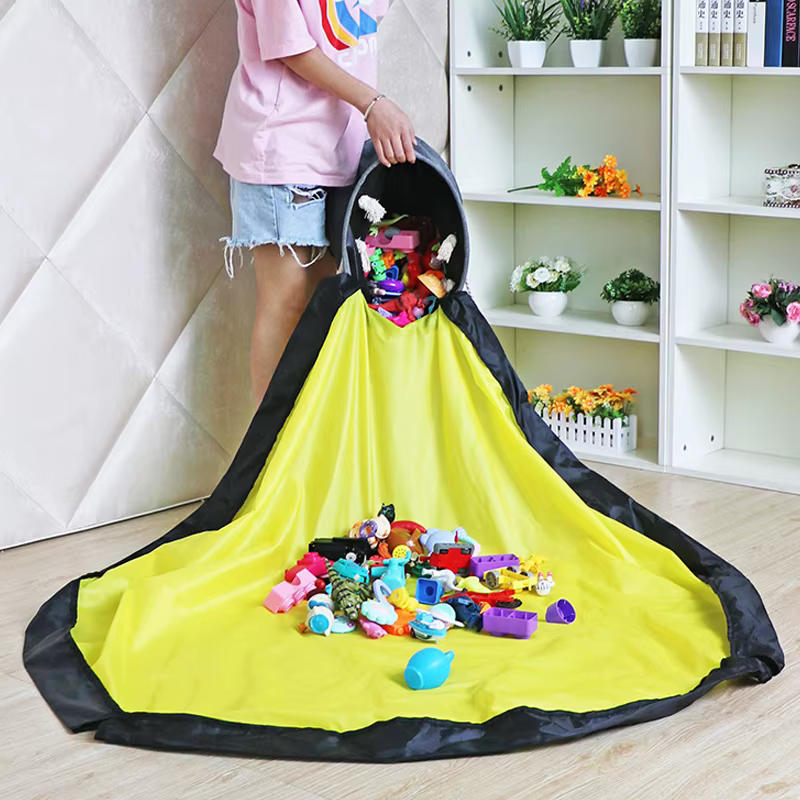Sac de rangement rapide pour jouets d'enfants, sac de rangement à fermeture magique, sac de rangement et d'organisation pour blocs de construction Lego