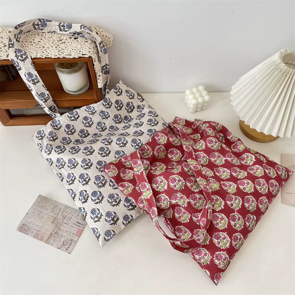Sac fourre-tout Vintage imprimé Floral, sac à bandoulière de Style fin pour femmes